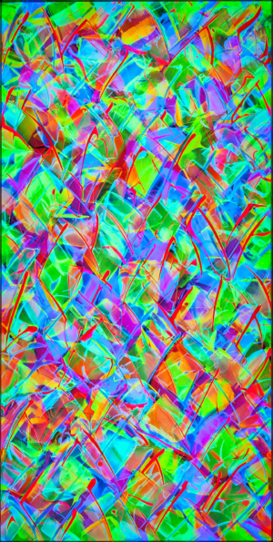Jakob Lang, Künstler, Art, Derix Glasstudios, Kunst, Acryl, acrylic, neon, uv, blacklight, rhythm, Rhythmus, Bunt, color, Spachteltechnik, plexiglas, light, Lichtobjekt, object, squeegee, modern, Gemälde, artwork, studio, Atelier, gallery