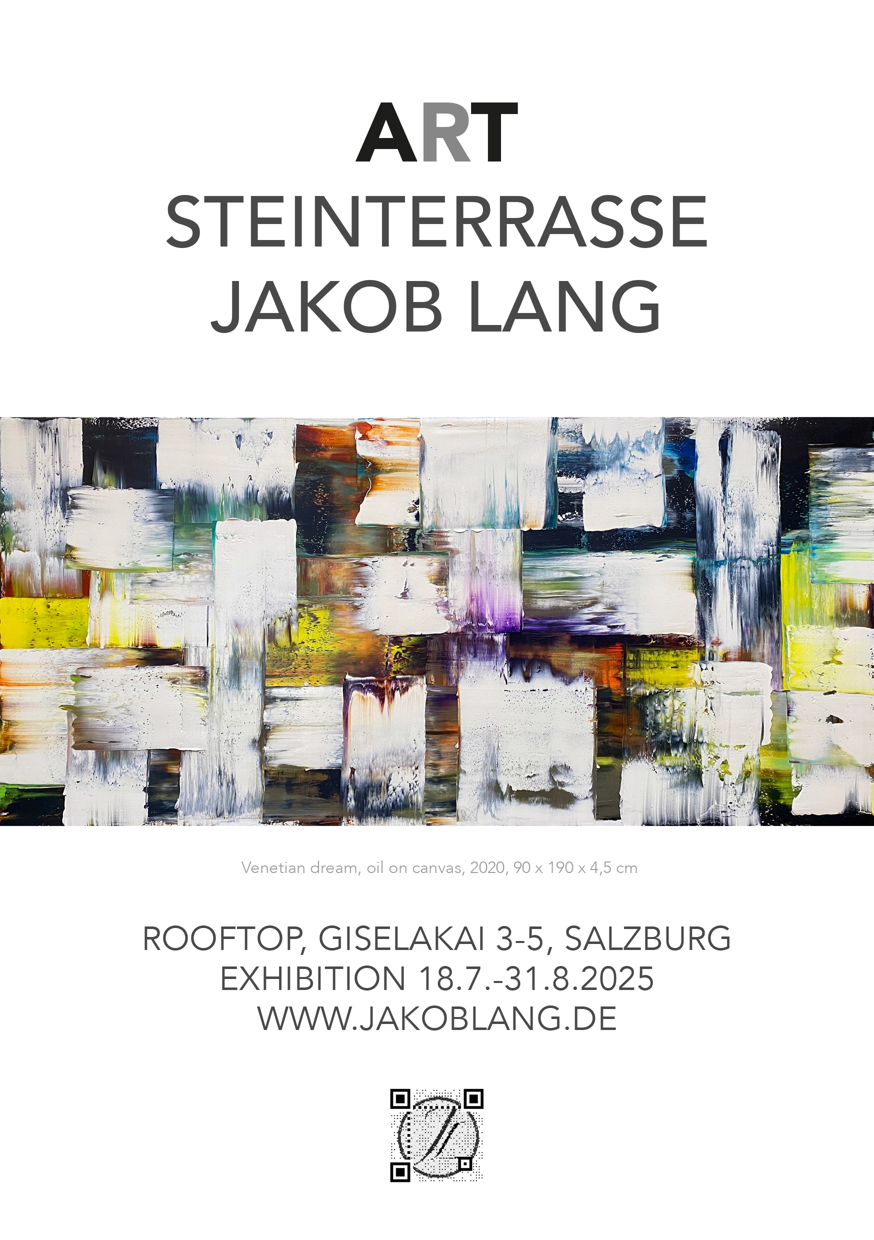 Steinterrasse Salzburg, Festpielzeit, Festspiele Salzburg, Hotel Stein, Kunst Salzburg, Festspielausstellung, Rooftop, Vernissage, Künstler, Jakob Lang, Künstler, Art, Kunst, color, modern, Gemälde, Senns Salzburg, artwork, gallery, Ausstellung