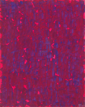 Jakob Lang, Künstler, Art, Rot Blau, Kunst, Acryl, acrylic, rhythm, Rhythmus, Pop Art, Bunt, color, Spachteltechnik, Leinwand, canvas, squeegee, modern, Gemälde, artwork, studio, Atelier, gallery