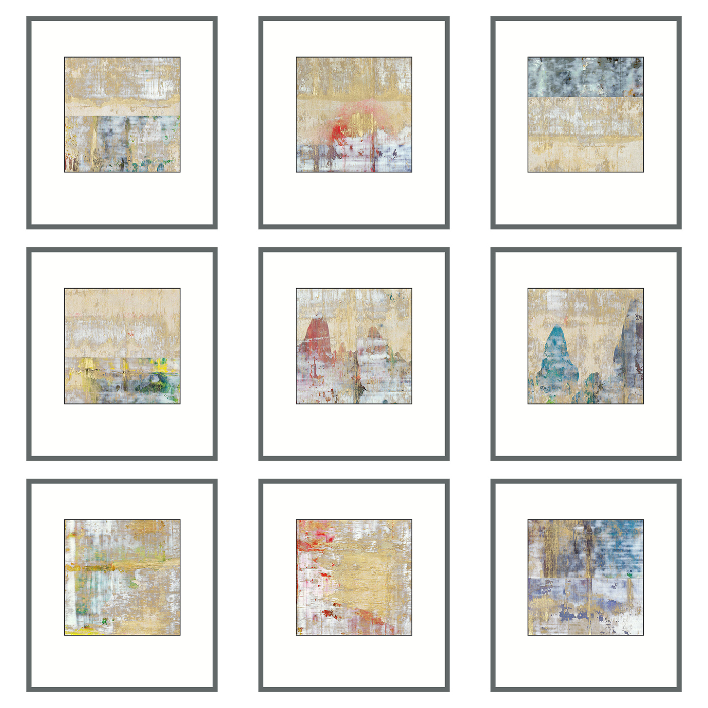 Serie JapanGold, Jakob Lang, Künstler, Art, Kunst, Öl, Oil, Bunt, color, Spachteltechnik, Papier, paper, squeegee, modern, Glitzer, Gemälde, artwork, studio, Atelier, gallery, gold